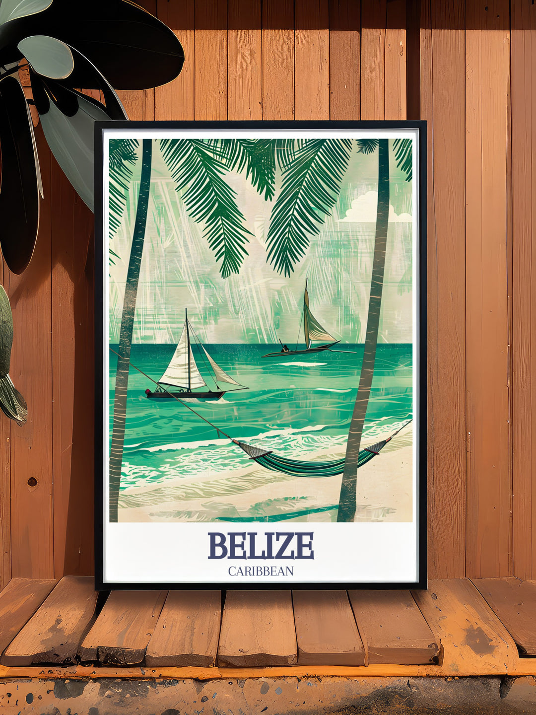 Secret Beach Ambergris Caye artwork showcasing the natural beauty and peaceful charm of the Caribbean ideal for those who appreciate high quality art and the vibrant energy of tropical destinations