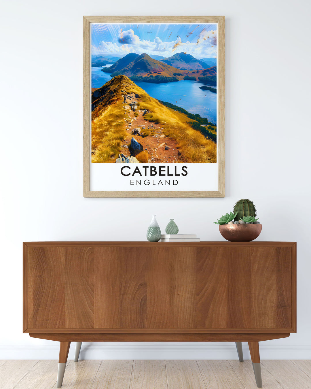 Elegant Catbells Summit print perfect for travel art collectors and those who appreciate the great outdoors a versatile piece that can serve as both a stunning decoration and a thoughtful gift for various occasions