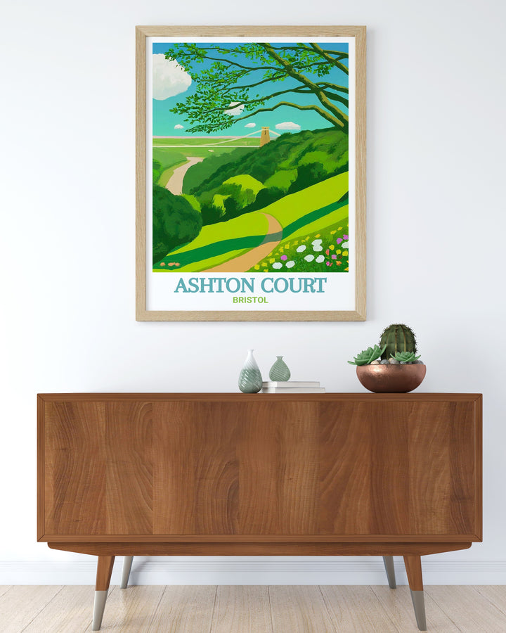 Leigh Woods Framed Prints and Ashton Court MTB Poster offer a unique blend of adventure and tranquility. These pieces are perfect for those who love both cycling and the calming influence of nature in their living space.