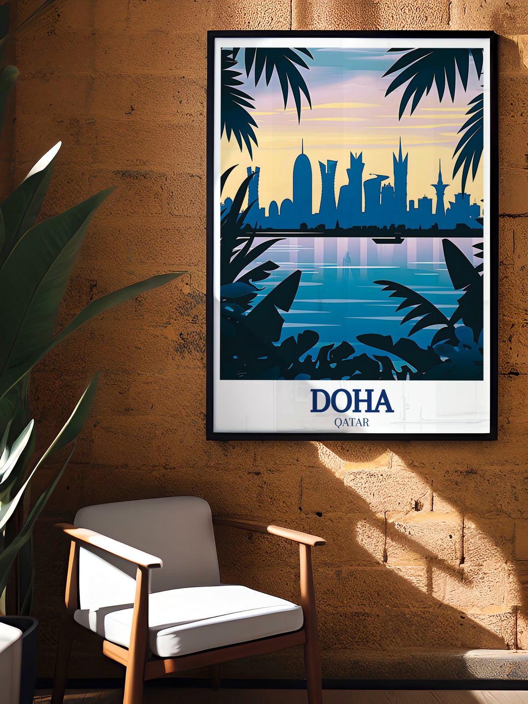 A striking portrayal of Aspire Tower in Doha, this canvas art captures the architectural brilliance of the tower, adding a contemporary touch to your interior design.