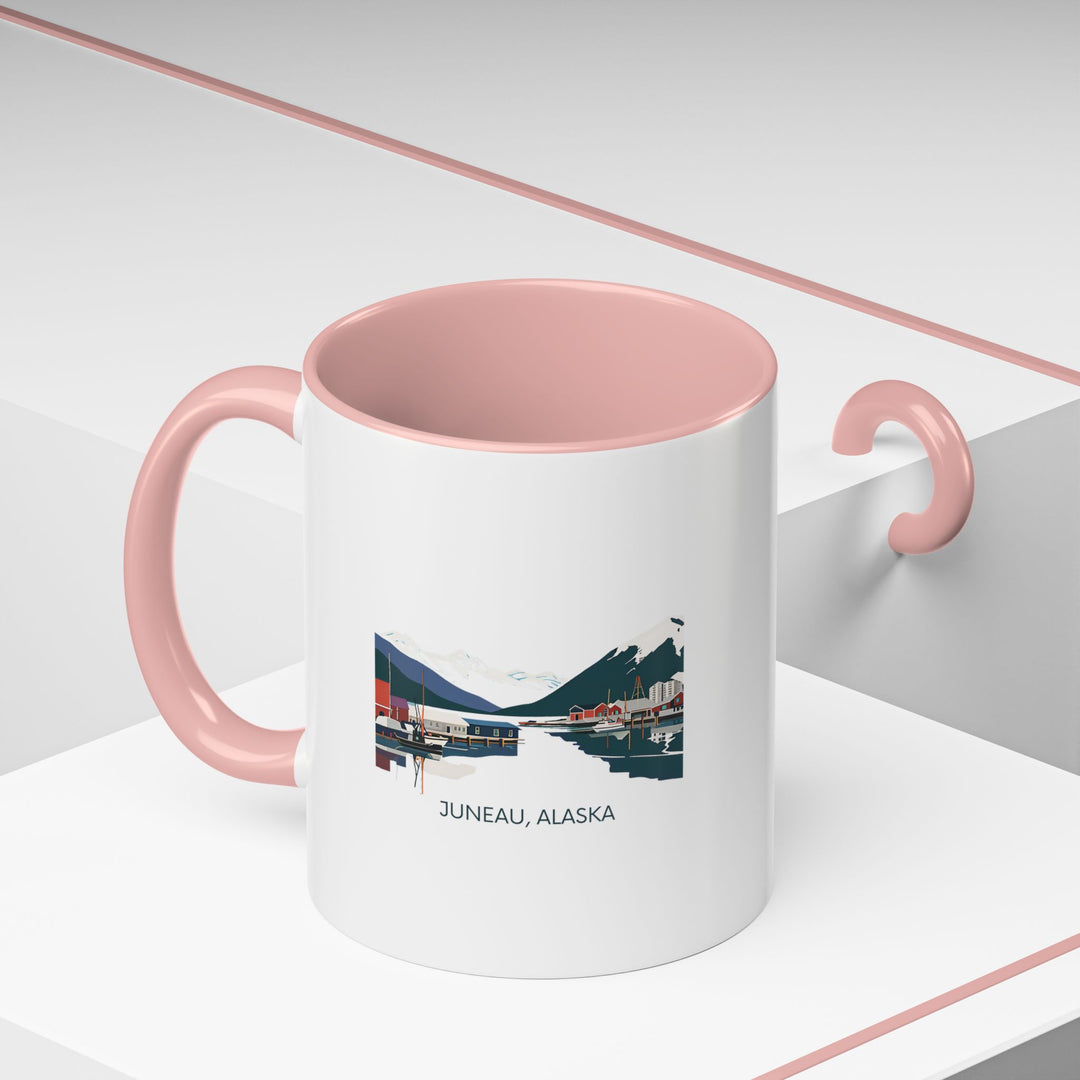 This Juneau Alaska mug highlights the city’s cultural elegance and natural wonders with vibrant designs. Dishwasher-safe and durable, it is perfect for hot drinks and makes a thoughtful gift or collector’s item for fans of Juneau.