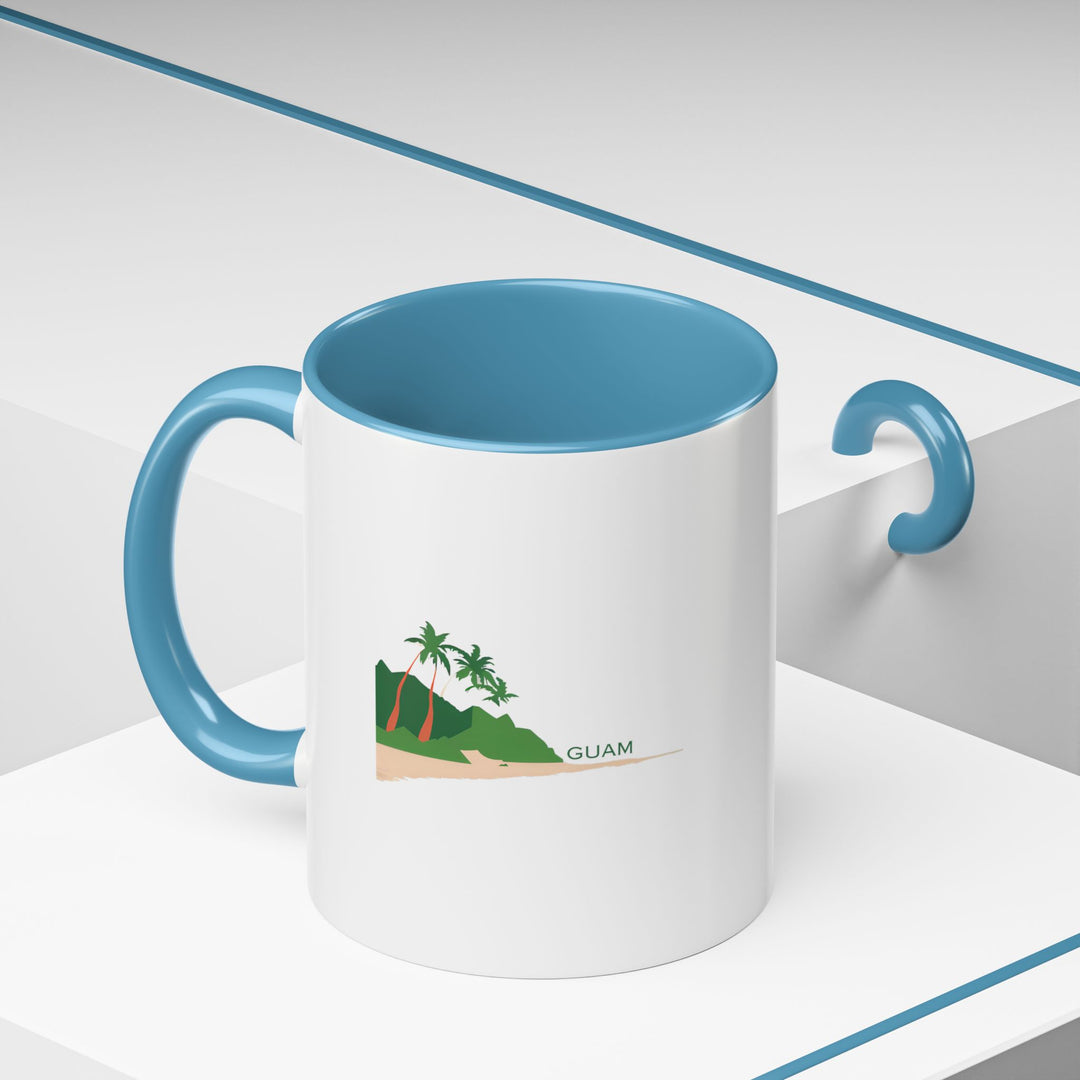 Bring the essence of Guam into your home with this stylish mug. Featuring vibrant designs inspired by the island, it is dishwasher-safe and perfect for hot beverages, making it a great keepsake.