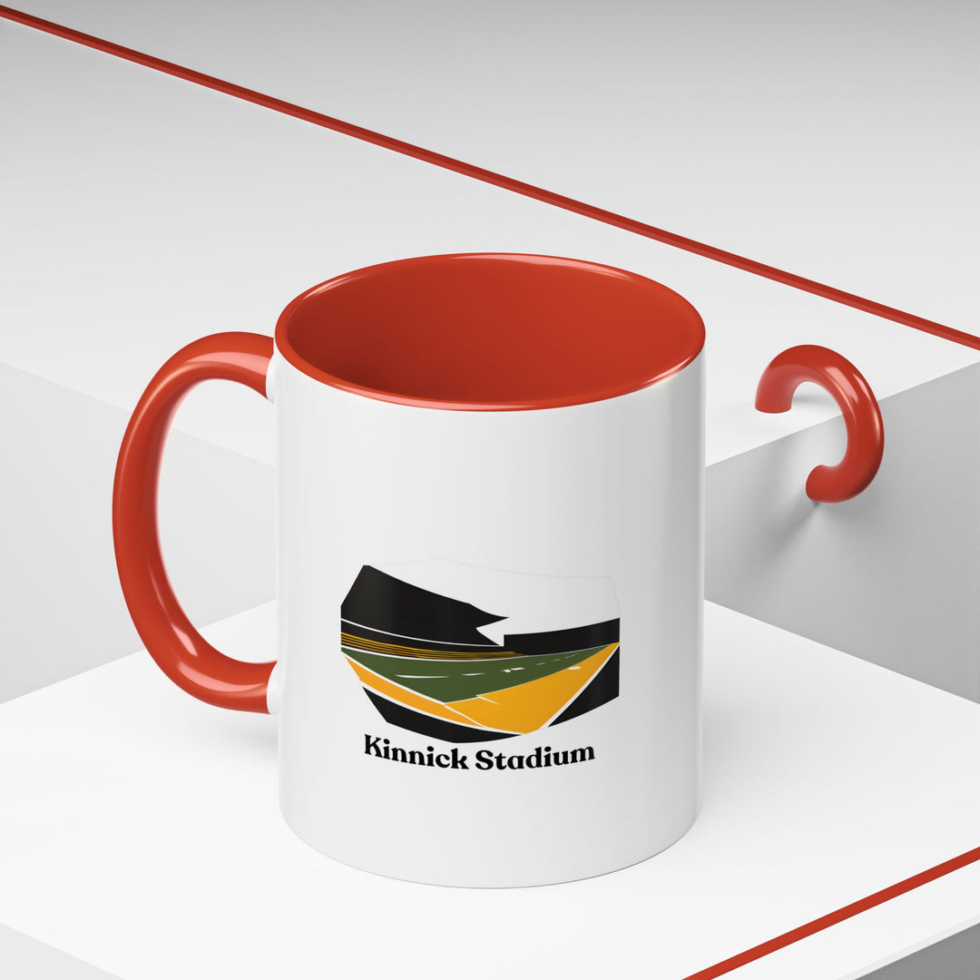 This Kinnick Stadium mug blends artistic craftsmanship with practicality. Featuring vibrant designs inspired by the stadium, it is dishwasher-safe and made from durable ceramic, making it ideal for coffee or tea lovers. A great gift for collectors.