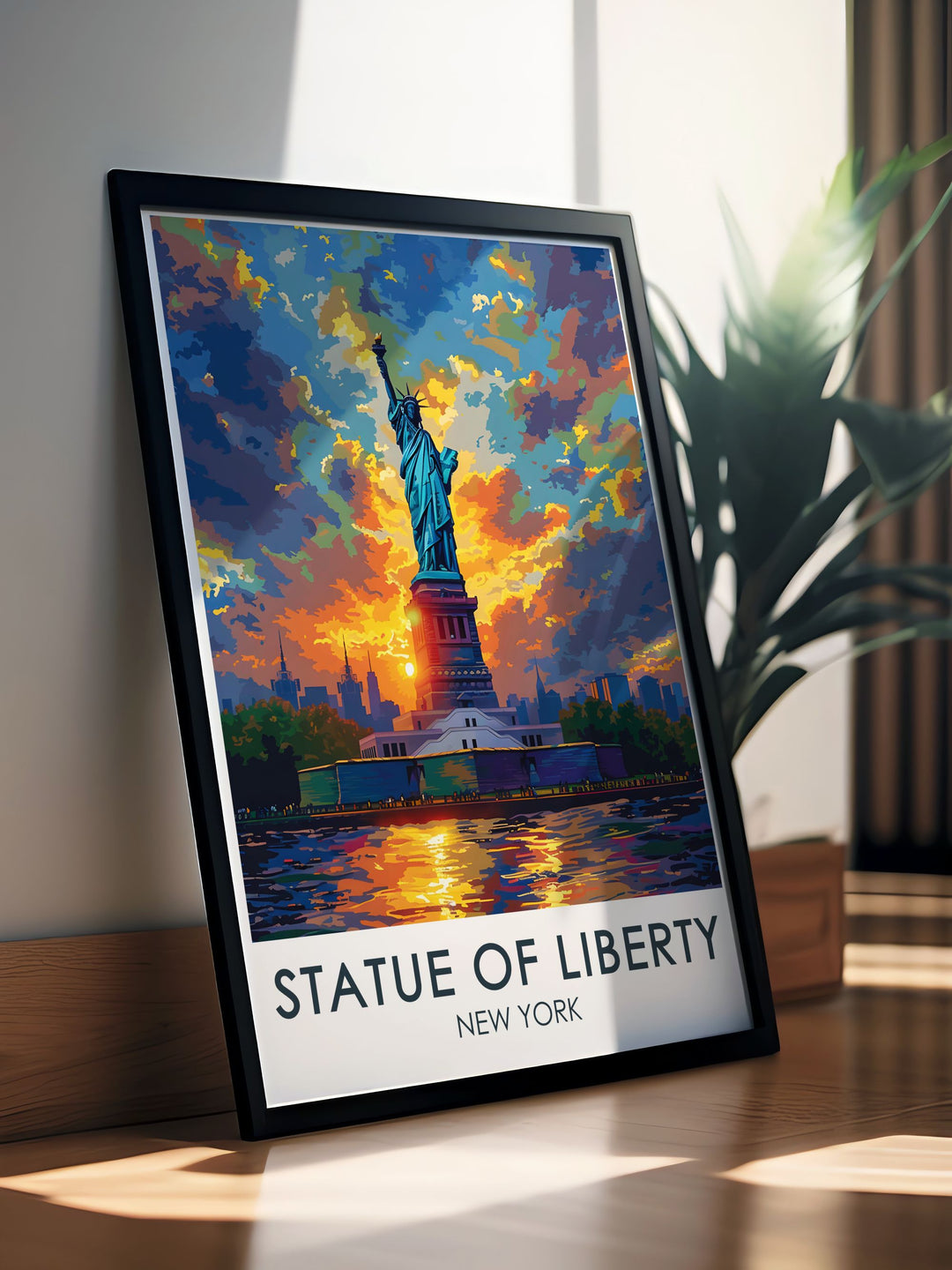 Statue of Liberty modern prints capturing the majestic presence of the statue perfect for modern home decor and art enthusiasts looking for iconic New York pieces