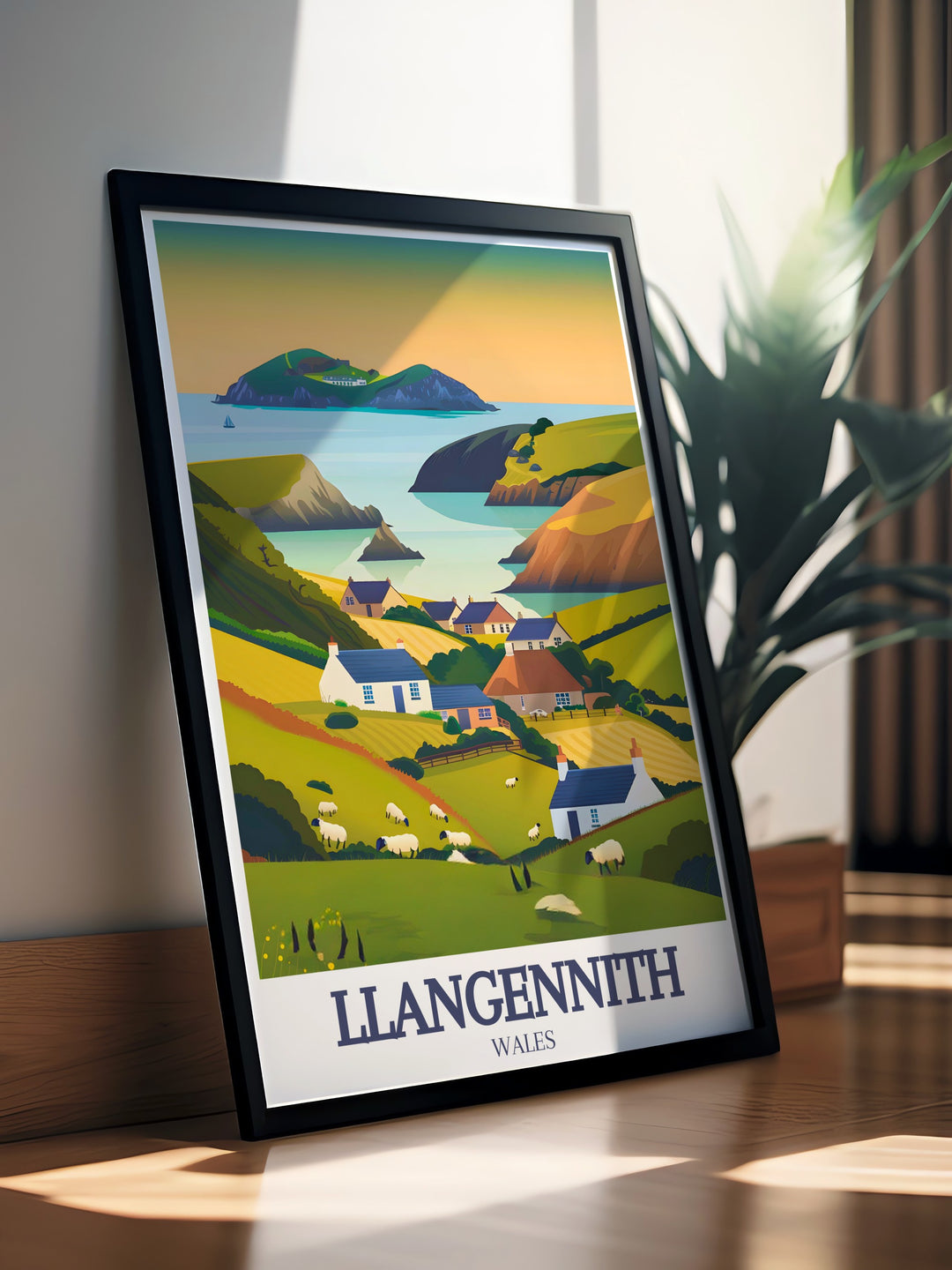 Add a serene touch to your home with this Rhossili Down Travel Poster. Featuring the dramatic hills and the surrounding landscape of the Gower Peninsula, this print is perfect for lovers of nature and coastal retreats, bringing the beauty of Wales into your space.