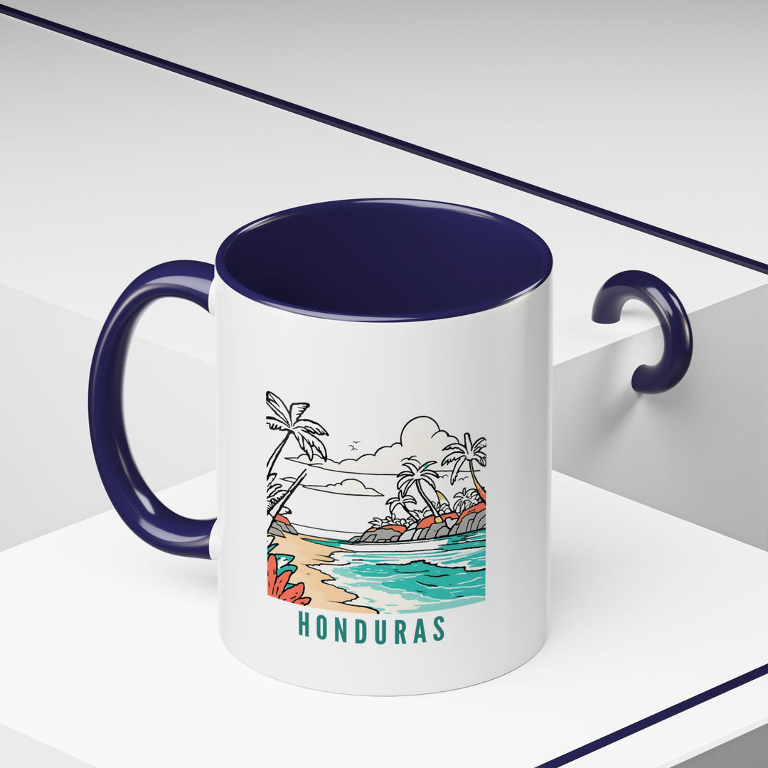 Add a touch of Honduras to your drinkware collection with this ceramic mug. Showcasing cultural designs, it is durable, dishwasher-safe, and perfect for coffee, tea, or gifting to someone who loves Honduras.