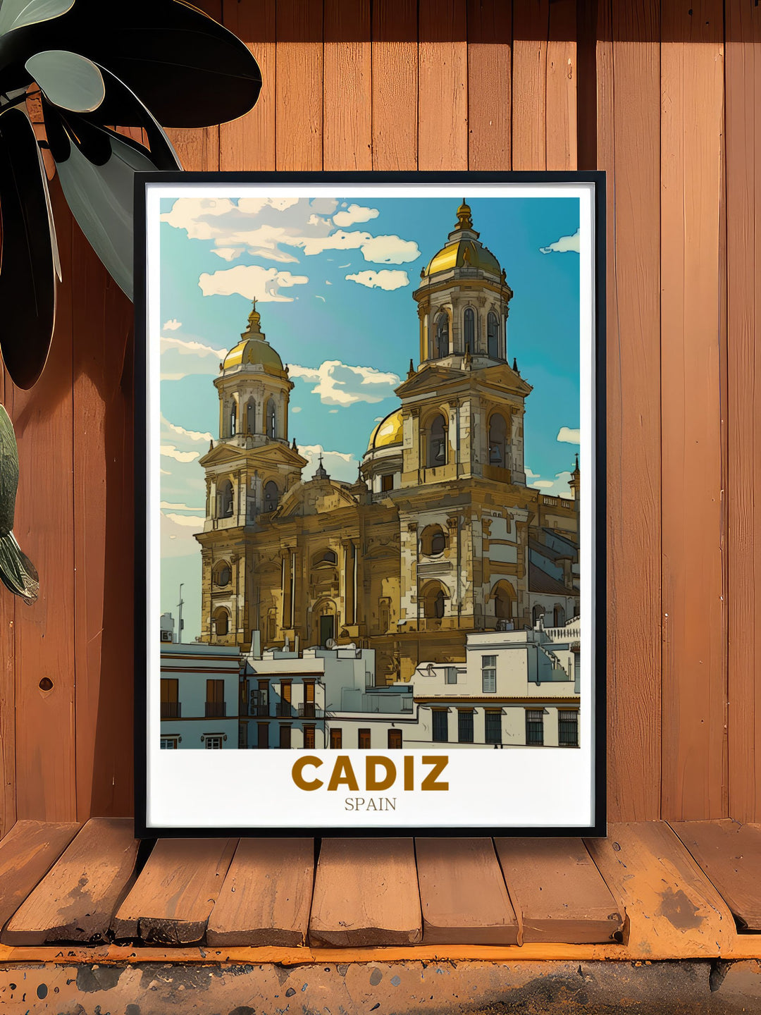 Cadiz Cathedral artwork brings Spanish elegance into your home. Perfect for travel enthusiasts, these Spain travel prints showcase the stunning architecture of Cadiz Cathedral, offering a sophisticated and stylish decor option for any living space.