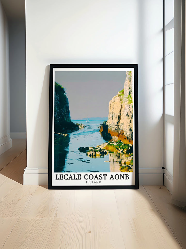 Lecale Coast AONB posters. These posters bring the stunning landscapes of Lecale Coast AONB, Lecale Way, and Lecale Peninsula into your home, making them perfect for travel enthusiasts and art collectors. Ideal for wall decor.