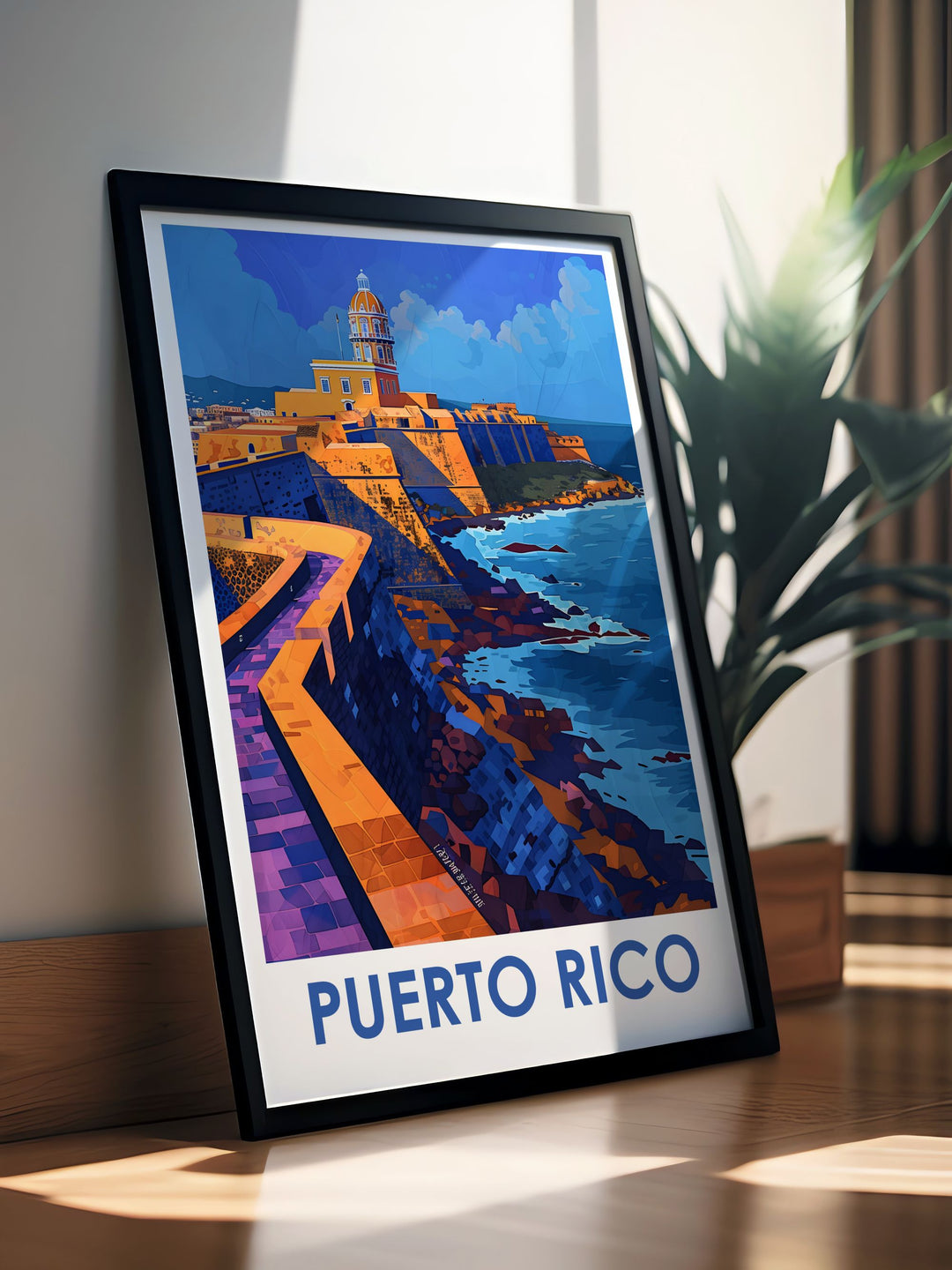 Captivating Arecibo Photography and El Morro Travel Poster. This print brings the magic of Puerto Ricos historic sites into your home. Perfect for nature lovers and history enthusiasts, making it a unique and cherished addition to any space.