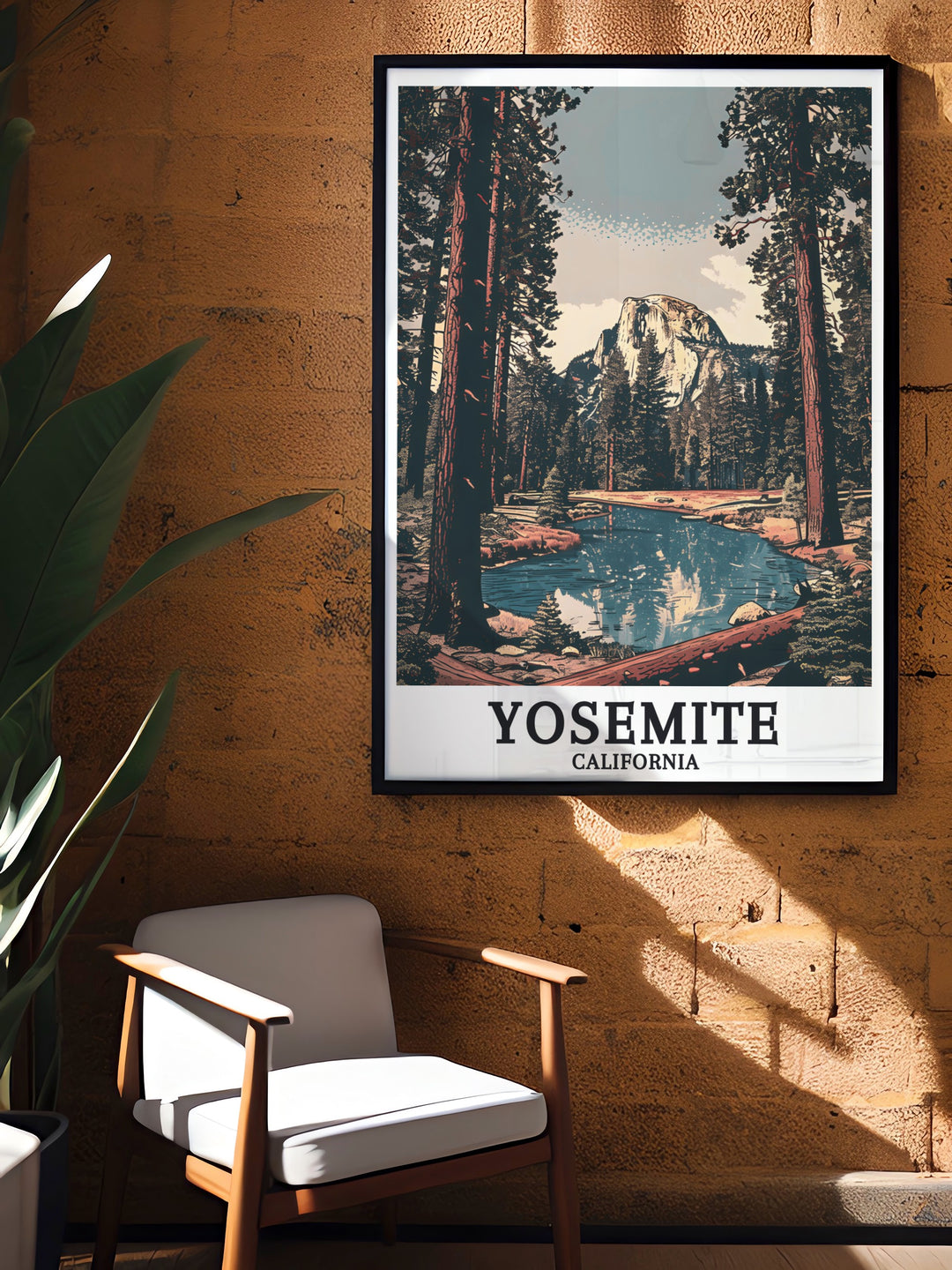 Yosemite National Park Modern Decor print with Half Dome providing a striking addition to your wall art collection and ideal for gift giving