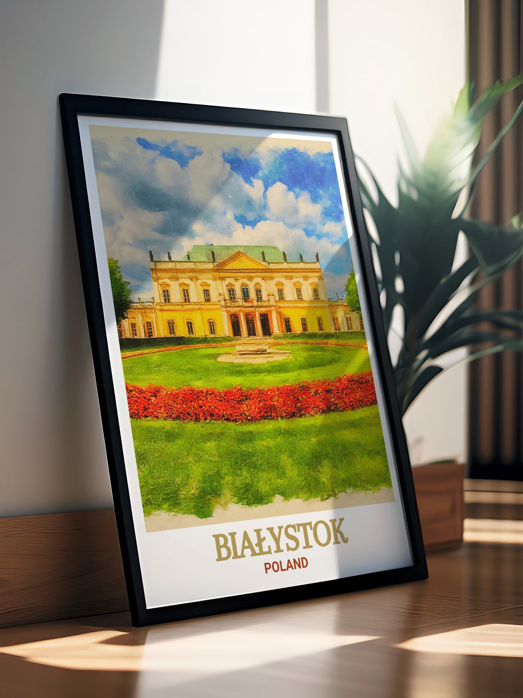 Poland Framed Art featuring Branicki Palace is a beautifully detailed depiction of one of Polands architectural treasures. This framed art is a perfect addition to any collection, offering a tribute to Polands rich cultural history.