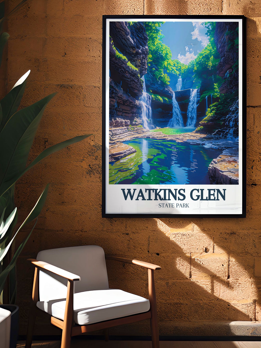 Canvas art of Wandsworth Park, London, depicting the parks tranquil scenes and serene landscapes, perfect for creating a calming and elegant focal point in any room.