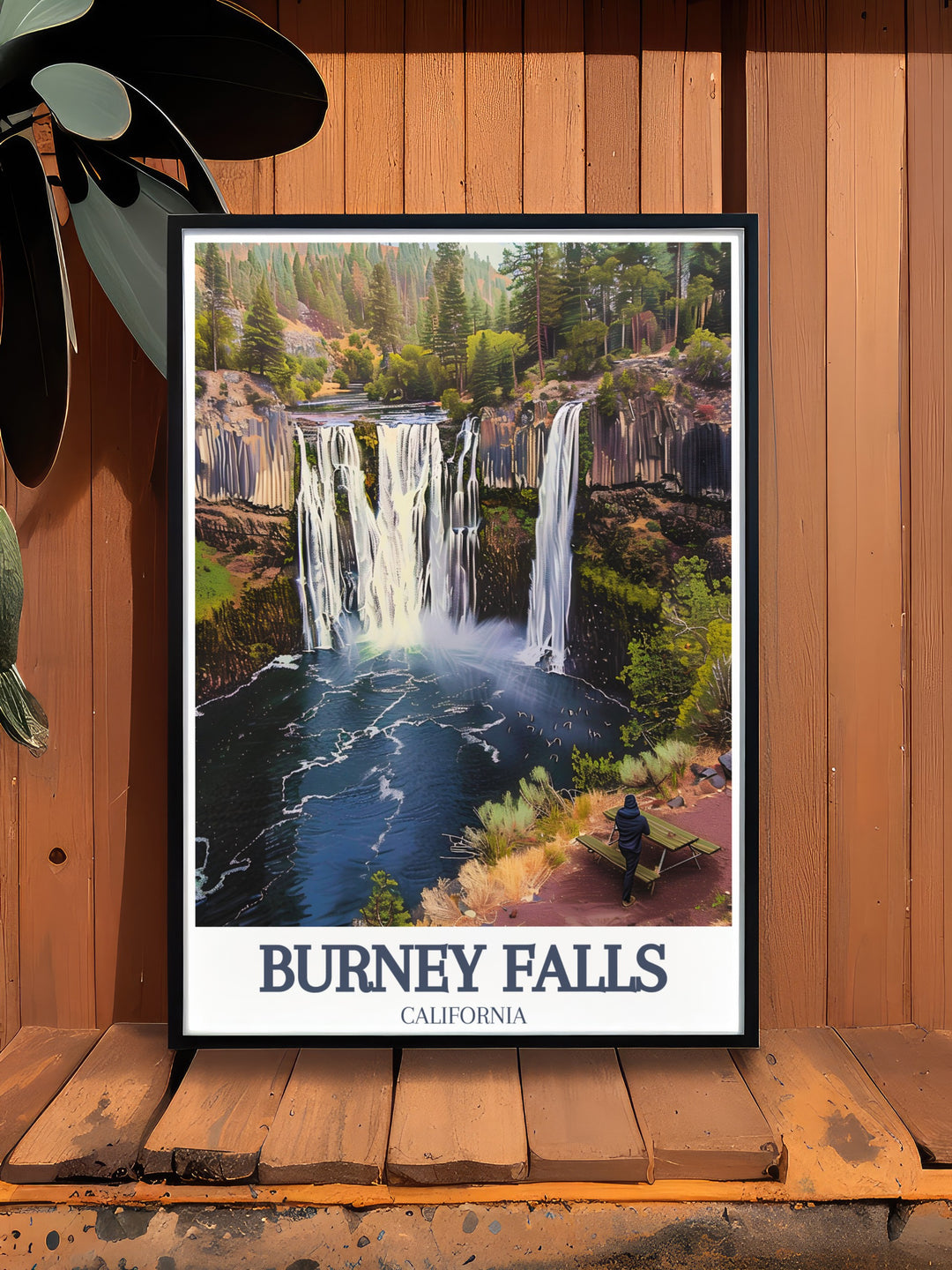 Add a touch of California beauty to your home with this Burney Falls Art Print featuring McArthur Burney Falls Memorial State Park and Pacific Crest Trail perfect for any room and a meaningful California travel gift for friends and family who love nature.