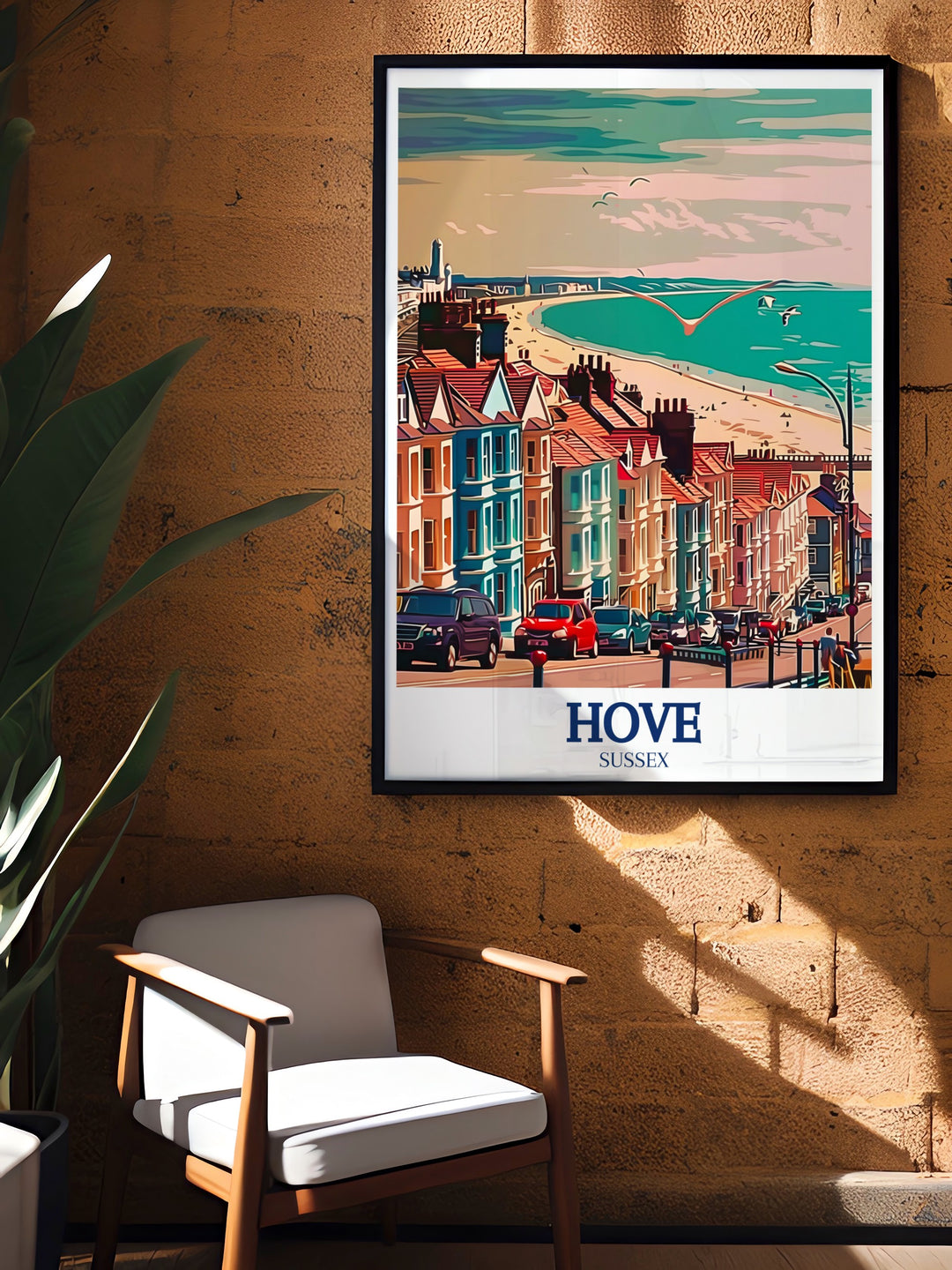 Experience the charm of Hoves George Street with this art print, highlighting the lively urban atmosphere and historic architecture. A perfect addition to any urban decor or as a unique travel gift.