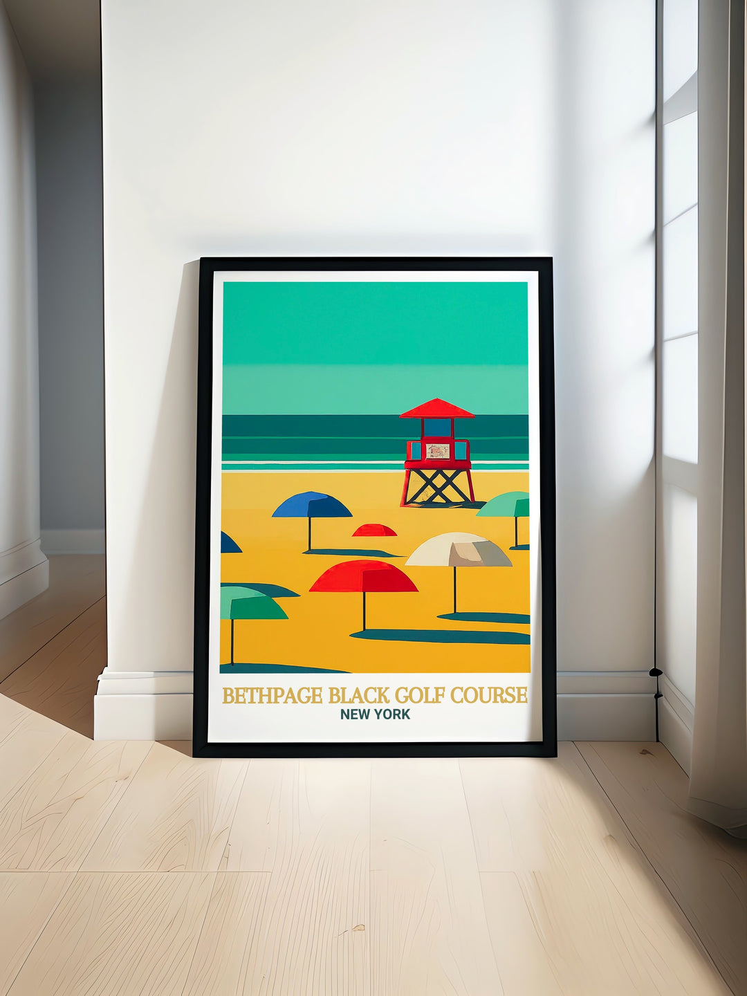 This Bethpage Black Travel Poster captures the essence of one of New Yorks most celebrated golf courses. Its detailed design is perfect for any golfer or lover of the game, adding a touch of sporting history and elegance to your home or office.