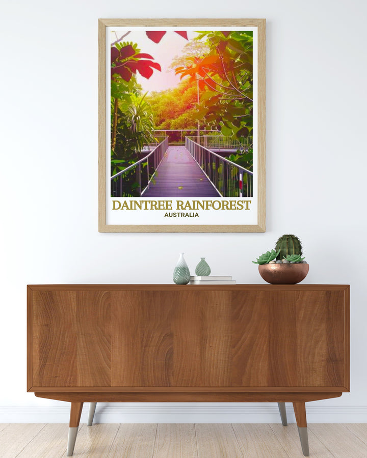 Australia wall decor with Daintree Discovery Centre art prints bringing the natural beauty of the rainforest into any room