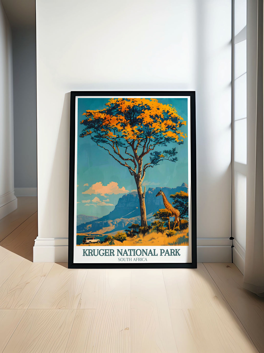 Celebrating the scenic trails and vibrant landscapes of the Drakensberg Mountains, this travel poster brings the dynamic spirit of the mountains into your living space. Ideal for those who love lively atmospheres and rich natural heritage.