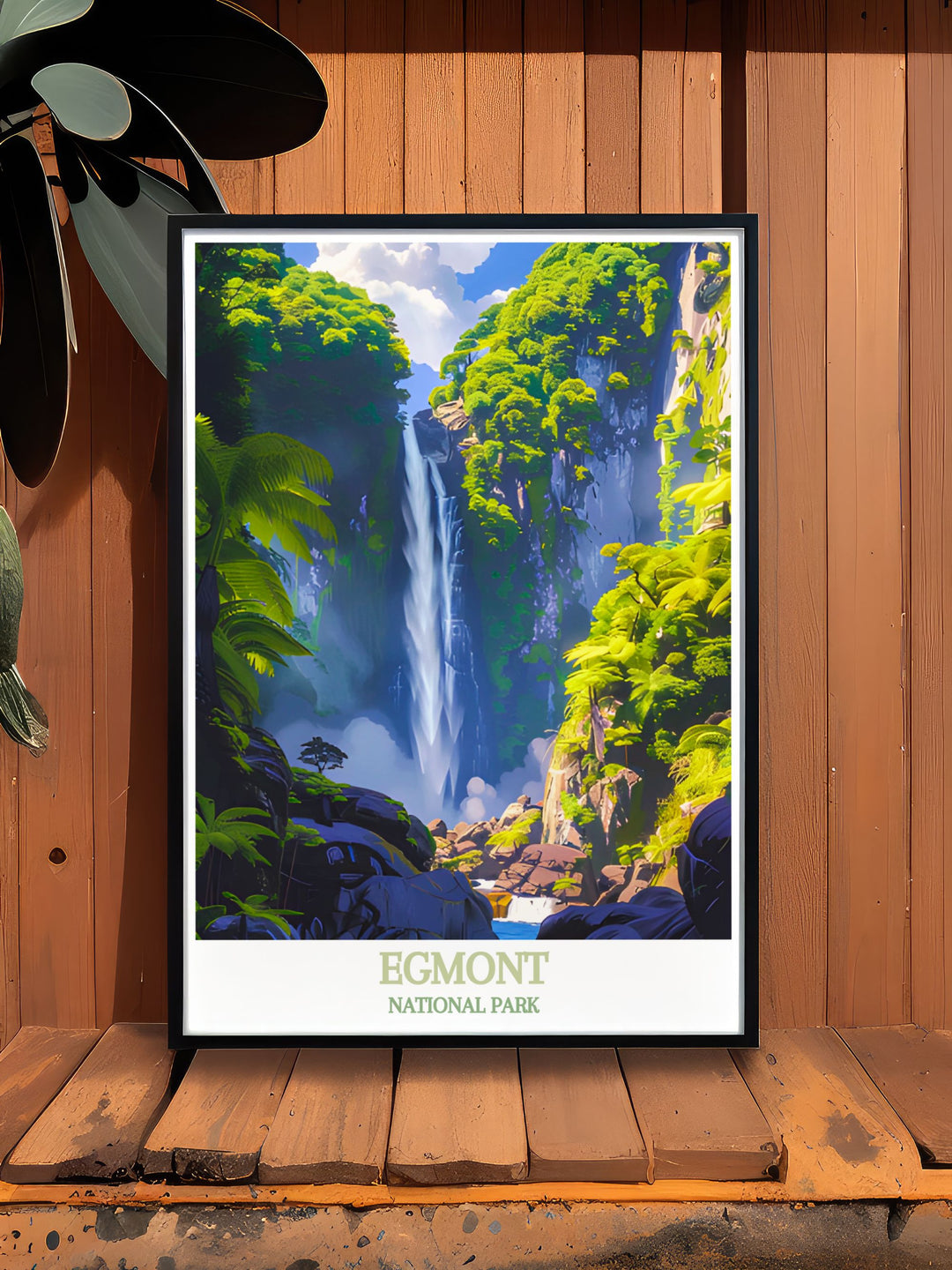 Custom print of Egmont National Park, offering a unique perspective of its diverse landscapes and natural wonders.