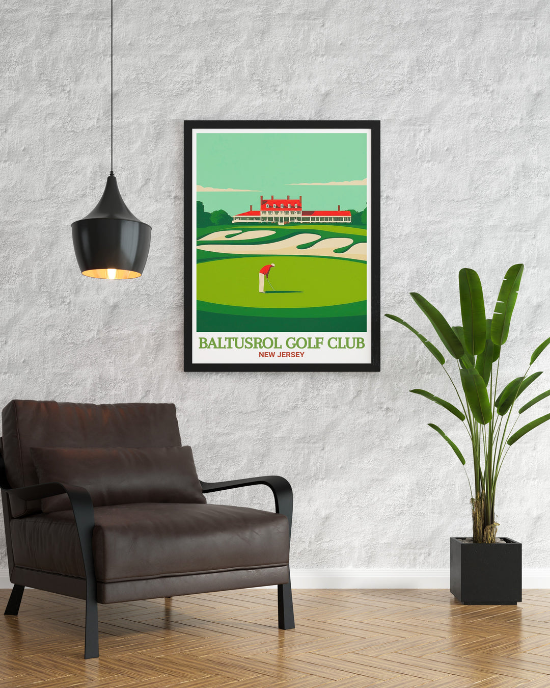 Baltusrol Club Travel Poster offering a nostalgic look at one of the most famous golf clubs in the United States. This vintage inspired print brings the elegance and history of Baltusrol Golf Club into your home, making it a unique addition to your decor.