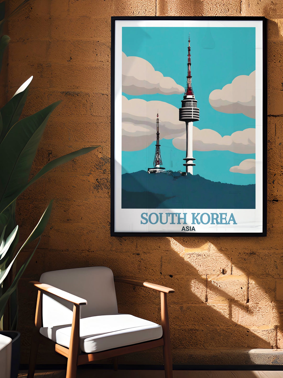 Perfect wall decor with N Seoul Tower photographs capturing the beauty of modern Korean architecture bringing a piece of Seoul South Korea into your living space