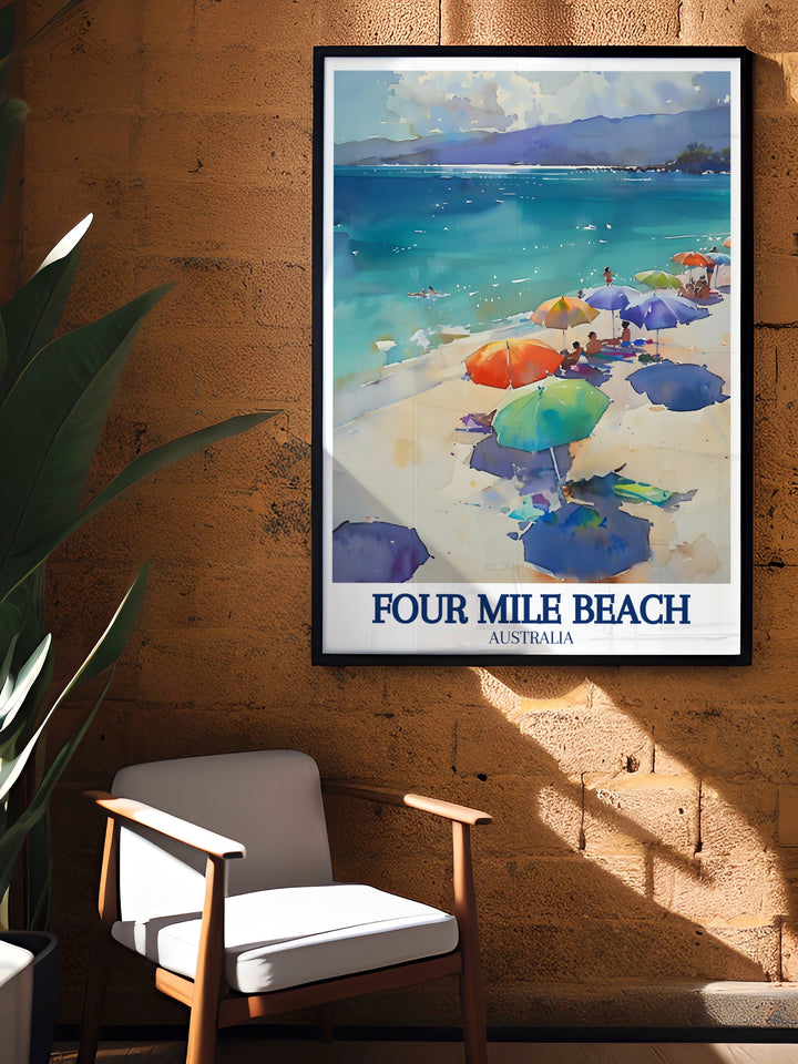 Coral Sea canvas art brings the vibrant blues of Australias waters into your home, capturing the essence of one of the worlds most pristine oceans. Ideal for ocean lovers and coastal decor enthusiasts, this print adds a splash of natures beauty to any wall.