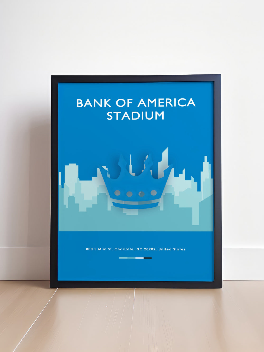 Carolina Panthers Sports Office Art featuring Bank of America Stadium a stylish addition to any workspace ideal for football enthusiasts