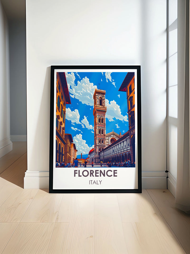Custom print of Florences Piazza della Signoria, providing a unique perspective on its cultural and historical importance.