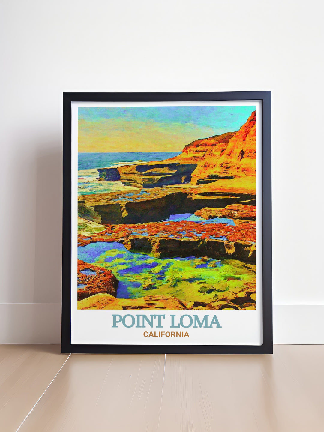 Discover the natural wonder of San Diegos Point Loma Tide Pools with this stunning print perfect for adding a coastal touch to your home decor this San Diego poster brings the vibrant marine life and rugged coastline of Point Loma into your living space