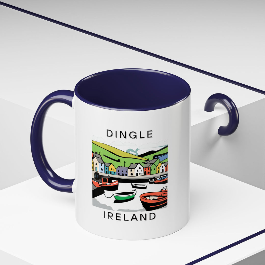 Immerse yourself in Dingle’s charm with this mug that captures the town’s scenic landscapes. Made from durable ceramic, it’s both microwave and dishwasher safe, making it a great gift or personal keepsake for any lover of Ireland.