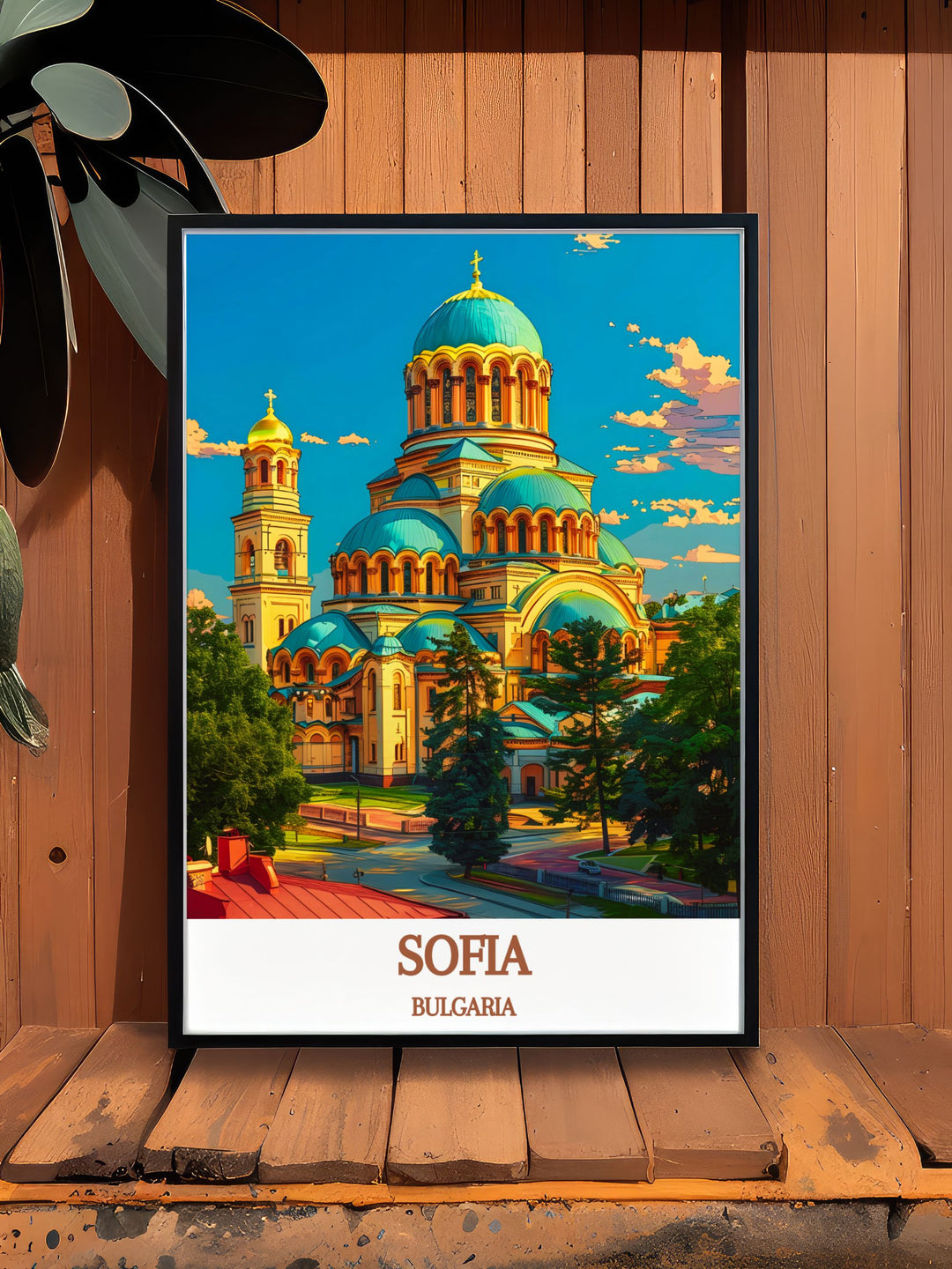 High quality Sofia Photo of BULGARIA St. Alexander Nevsky Cathedral showcasing its stunning architectural splendor perfect for adding a sophisticated touch to your home or office.