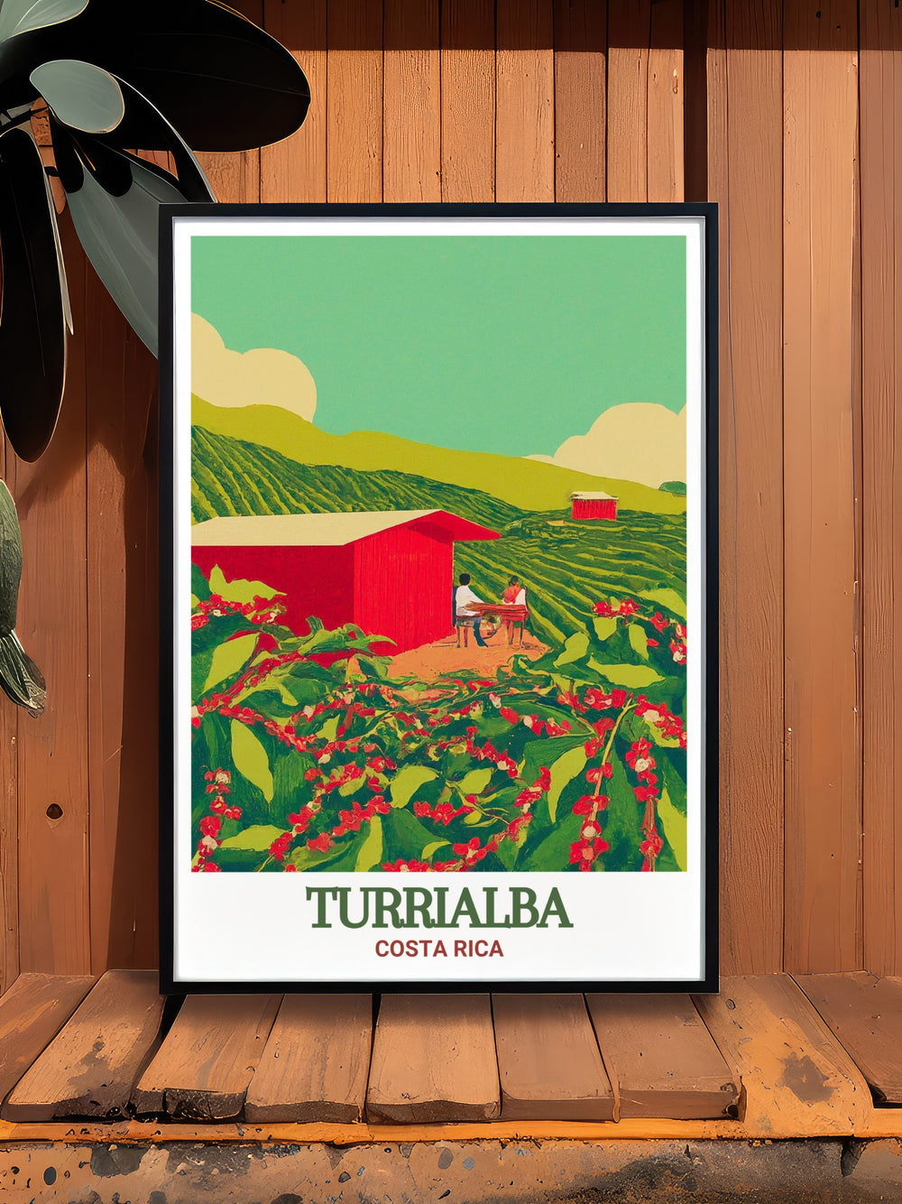 Stunning Costa Rica wall art featuring Turrialba Print and Aquiares Coffee and Community Experience Art beautifully capturing the essence of Costa Ricas rich culture and breathtaking scenery ideal for elevating your home or office decor