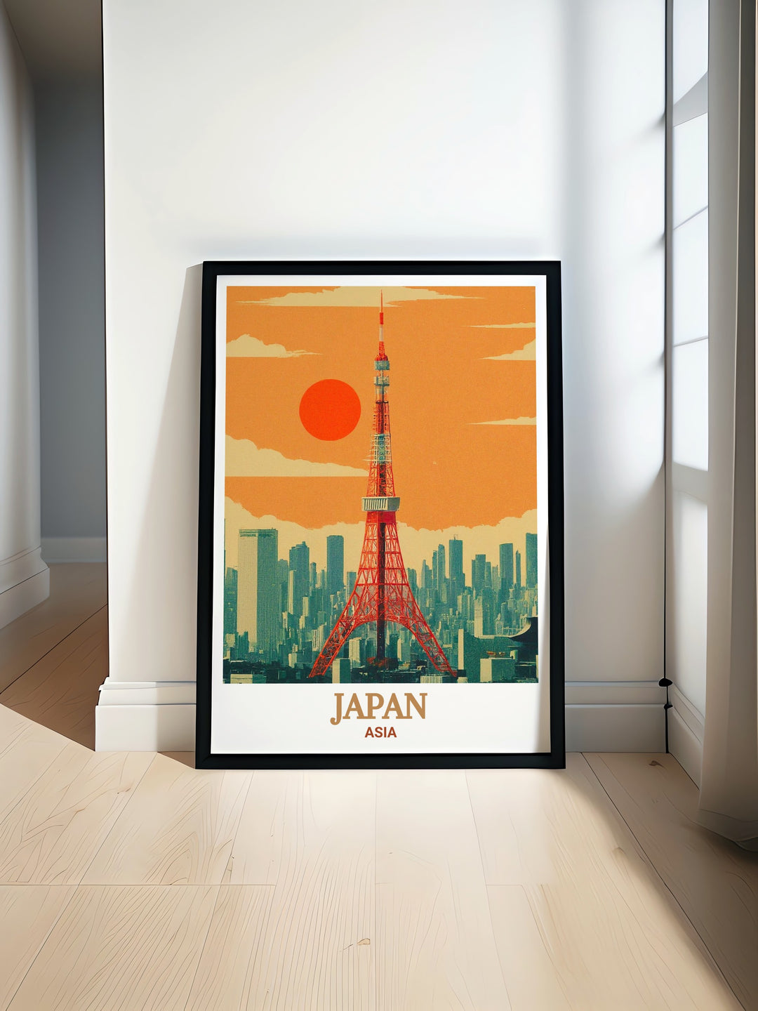 Osakas dynamic cityscape is beautifully captured in this vibrant travel print, showcasing its modern architecture and cultural charm. This poster is a great way to bring the energy of Japans second largest city into your home, making it a must have for lovers of travel and city art.