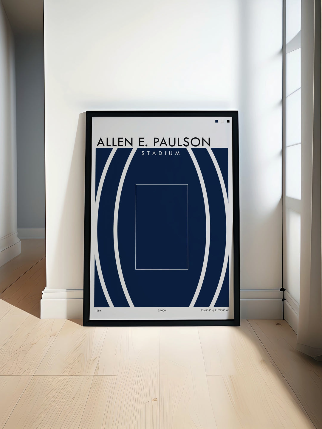 Georgia Southern Eagles painting showcasing Paulson Stadium with vibrant colors perfect for college dorm prints and dorm room print fans of Georgia football