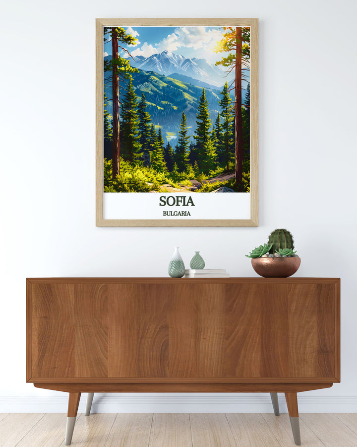 Exquisite Sofia Art Print capturing the essence of BULGARIA Vitosha mountain with exceptional clarity and vibrant colors a must have for art lovers and nature enthusiasts.