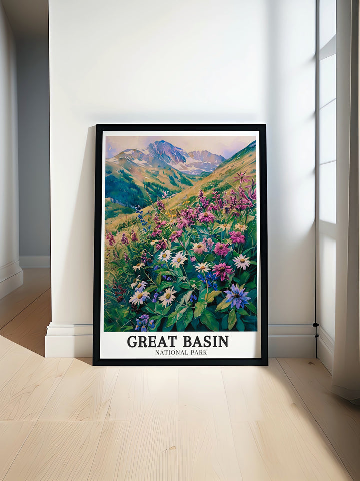 Beautiful Wheeler Peak and Upper Lehman Creek artwork showcasing Great Basin National Park ideal for enhancing any living space with natural beauty