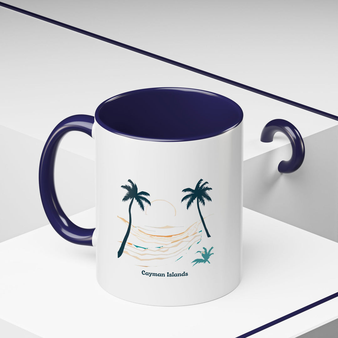 A stylish Cayman Islands mug designed with bold tropical artwork. Dishwasher-safe ceramic ensures durability, while its vibrant designs make it a unique and meaningful gift or souvenir for beach lovers and coffee enthusiasts.