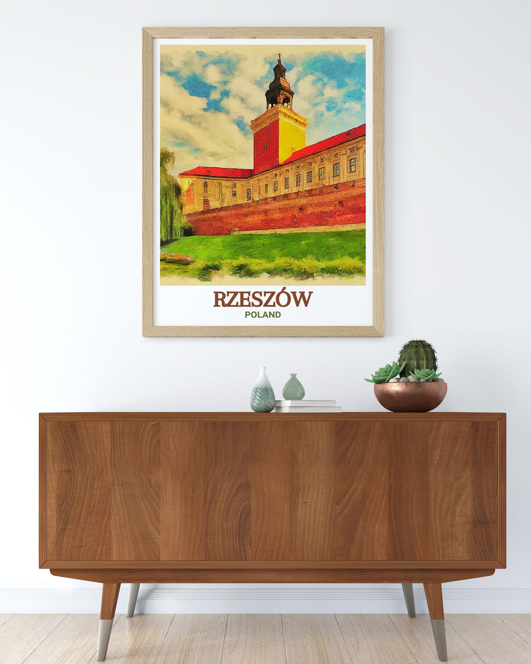 Add a piece of Polish heritage to your home with this Rzeszow Castle art print a stunning example of Poland artwork that transforms any space into a culturally rich and visually appealing environment.