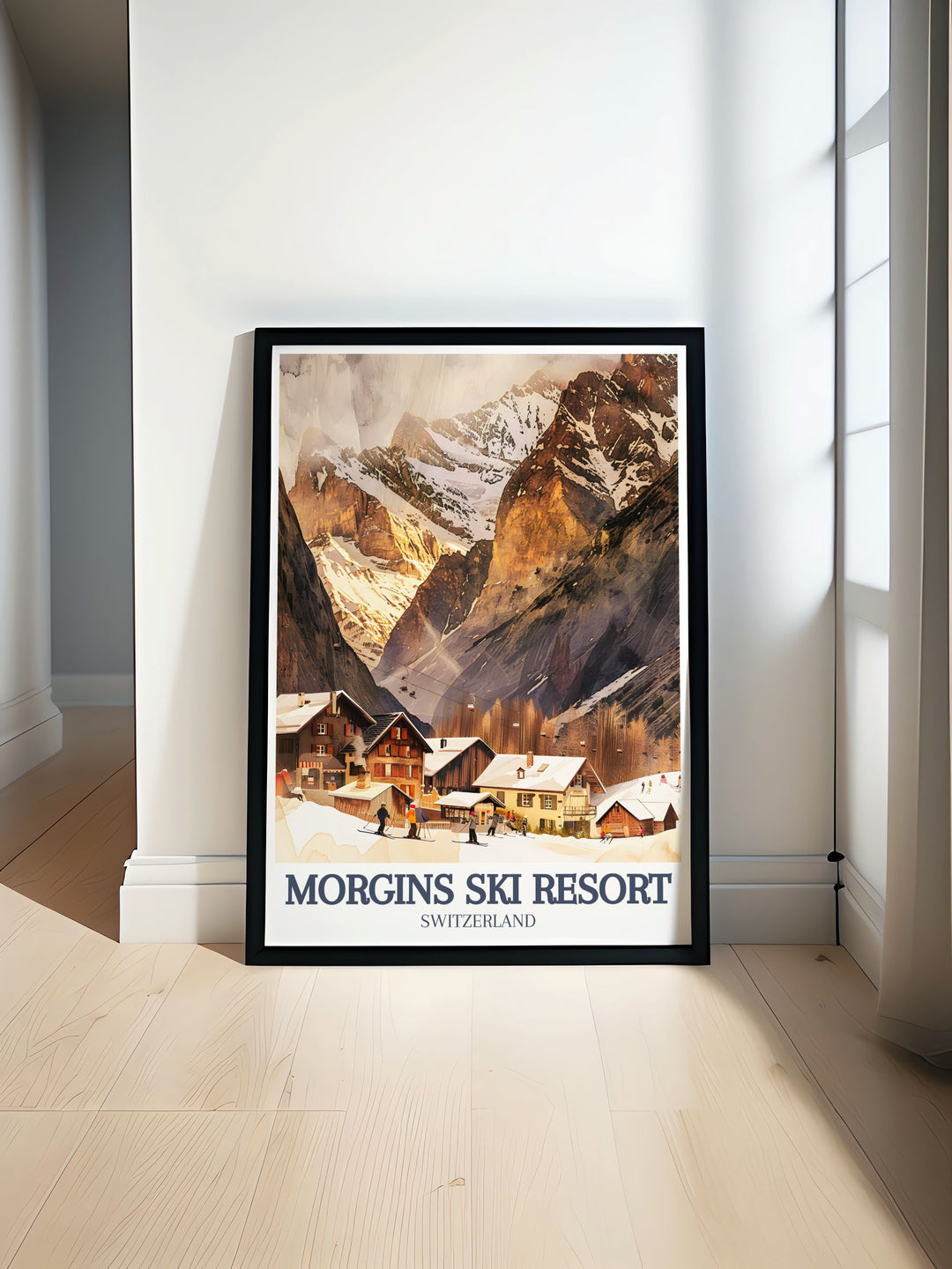 This Tête du Géant Wall Art captures the towering peak that defines the Morgins skyline. With the iconic slopes of the Portes du Soleil in the background, this print is ideal for adding a touch of Alpine elegance and adventure to your home décor.