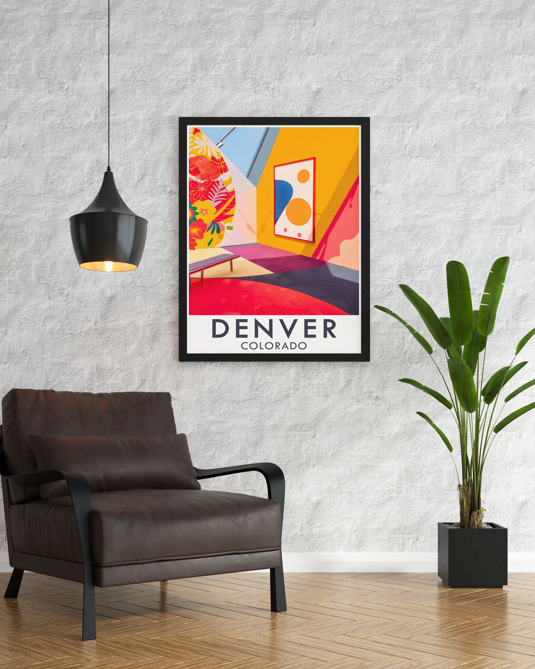 Featuring the Denver Art Museum, this art print highlights the museums bold architecture and its significance in the citys cultural landscape, ideal for art lovers and travel enthusiasts.