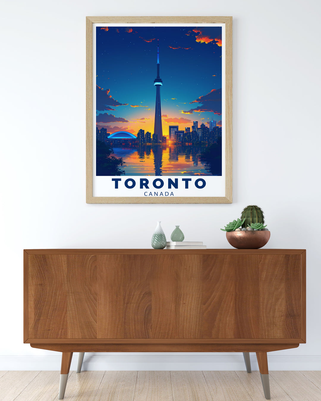 Stunning CN Tower wall art offering a contemporary design that complements any space ideal for birthday gifts or special occasions.