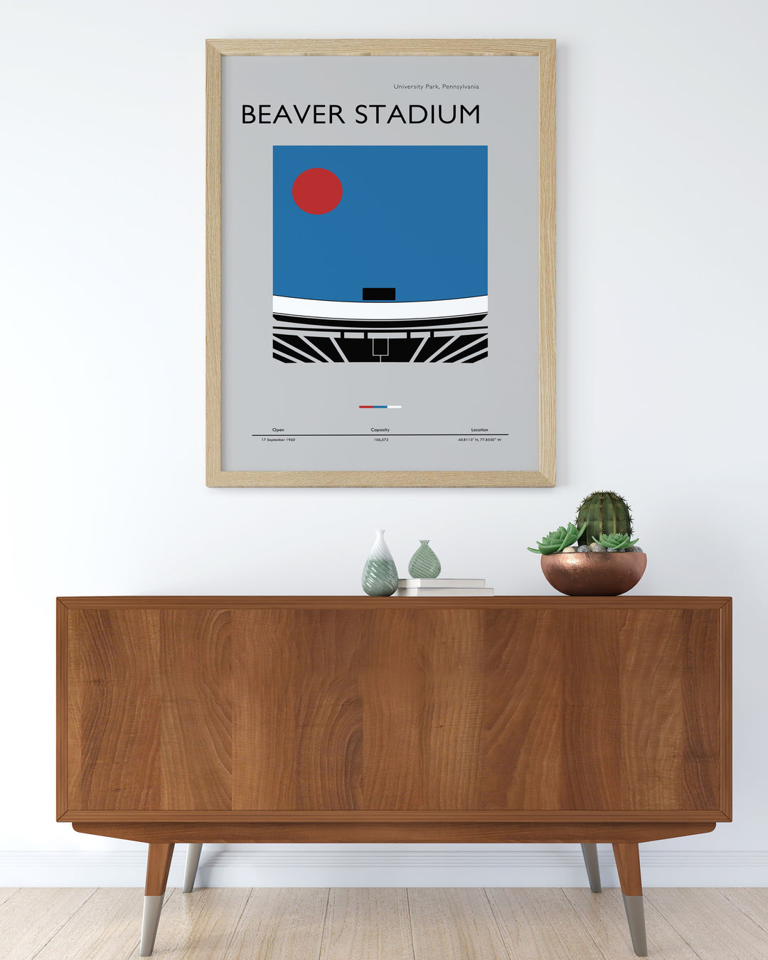 Beaver Stadium travel poster perfect for showcasing your passion for Penn State Football a beautiful Pennsylvania print that adds character to any room in your home or dorm and makes a thoughtful Fathers Day gift for fans of the Nittany Lions