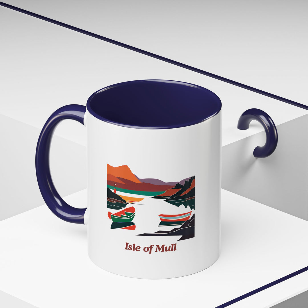 The Isle of Mull mug celebrates the island’s scenic charm with detailed artwork. Durable and dishwasher-safe, it is perfect for daily use or as a thoughtful gift for fans of the Isle of Mull.