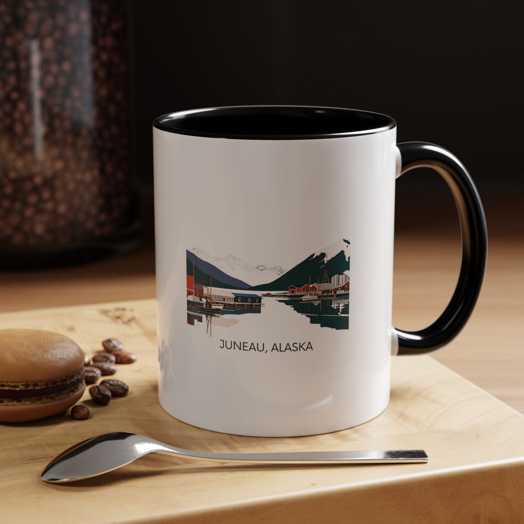 Add Juneau’s majestic charm to your daily routine with this ceramic mug. Featuring intricate designs inspired by the city’s natural wonders, it is dishwasher-safe and perfect for coffee or tea lovers. A thoughtful keepsake for travelers.