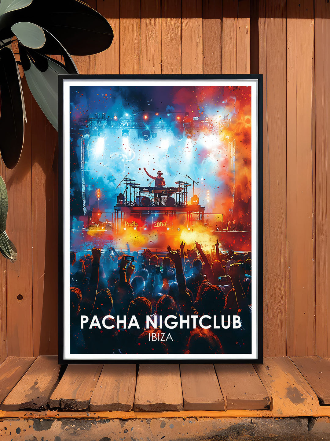 Pacha Ibiza modern prints that celebrate the energy of Ibizas legendary clubs adding a stylish and lively touch to your living room or entertainment area