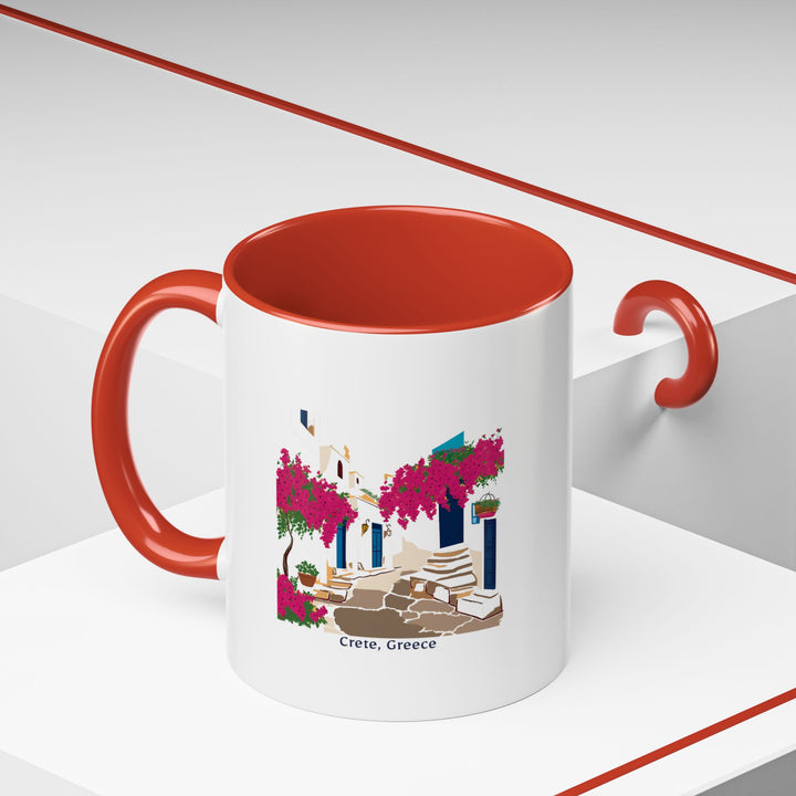 Enjoy a sip of Greek beauty with this Crete Greece mug. Featuring artwork inspired by Crete’s coast and landscapes, it’s perfect for coffee or tea. Durable and dishwasher safe, it’s a practical and artistic gift for any Greece lover.