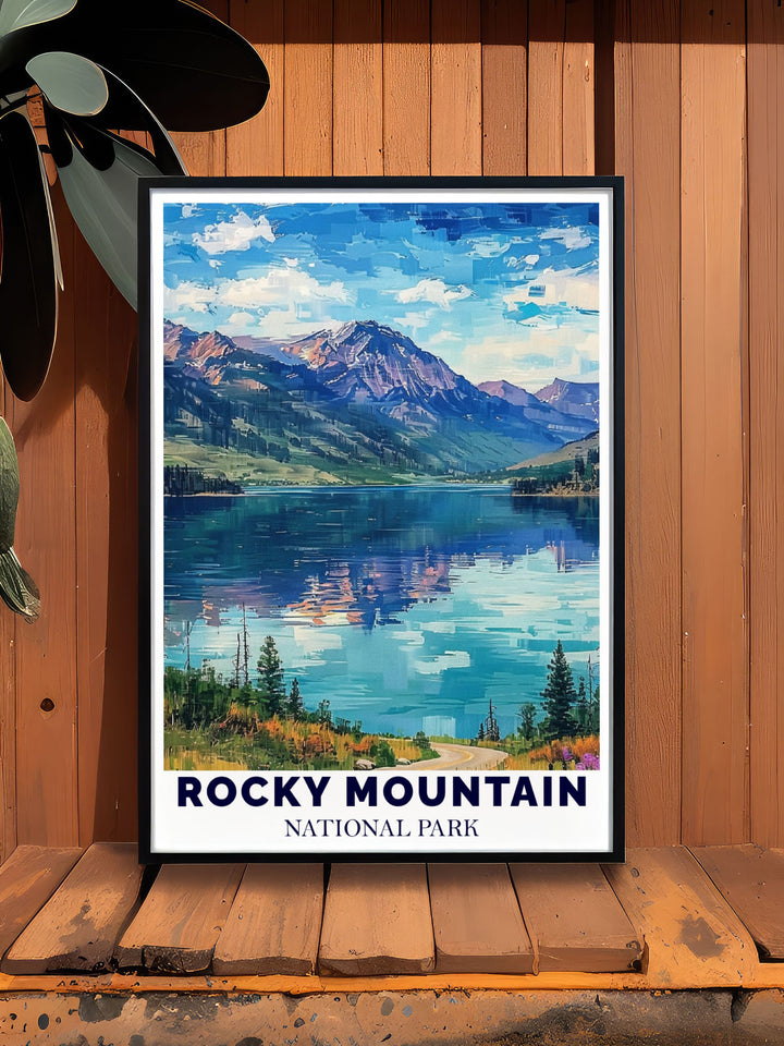 Bear Lake prints featuring the beautiful landscapes of Rocky Mountain National Park showcasing the stunning views of the Continental Divide an excellent choice for home decor or as a travel gift