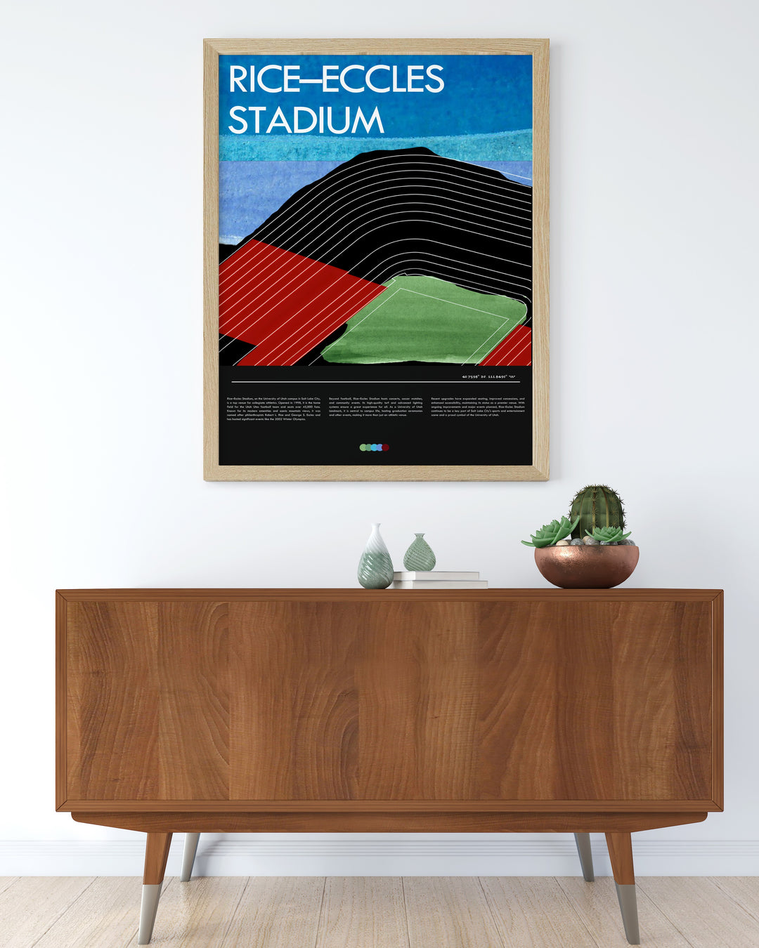 Celebrate your love for Utah football with this detailed art print of Rice Eccles Stadium and the Utah Utes a perfect gift for any occasion especially Fathers Day