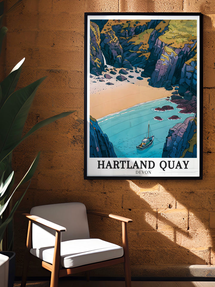 South Devon wall art featuring the gentle hills and scenic landscapes that make this region one of the most beloved parts of England. This framed art piece captures the tranquility and charm of South Devon, making it an ideal addition to any room in need of peaceful energy.