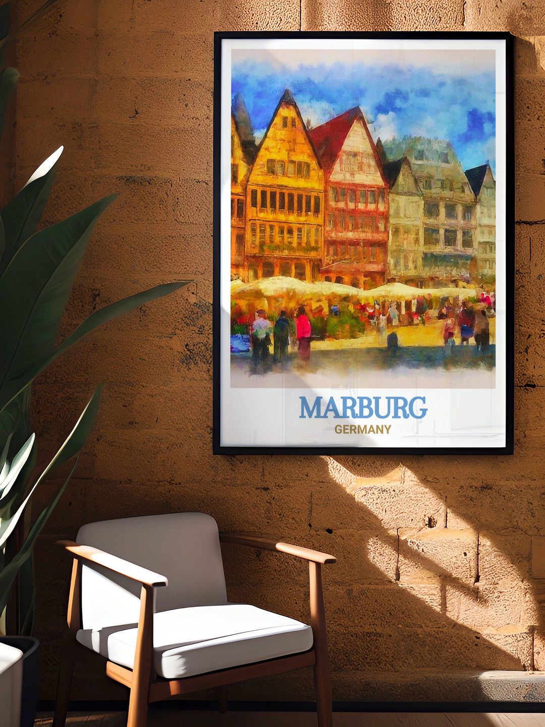 Celebrate the historic charm of Marburgs Market Square with this exquisite travel poster. The print captures the squares unique blend of tradition and modernity, making it a beautiful addition to your home decor. Perfect for art lovers and history buffs alike, this poster brings a piece of Germany into your living space