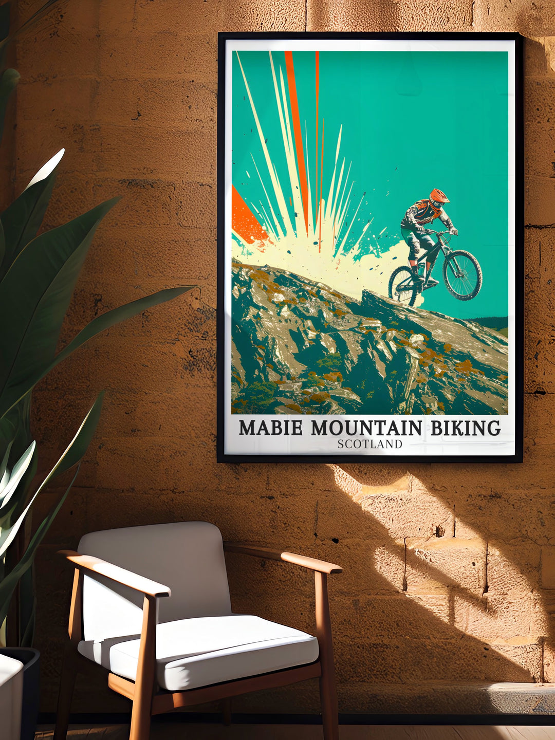 Black Route prints. Showcasing the rugged beauty and thrilling paths of the Black Route at Mabie Mountain Biking, these prints highlight the dynamic landscapes of 7stanes. Ideal for adding adventure to your wall decor.